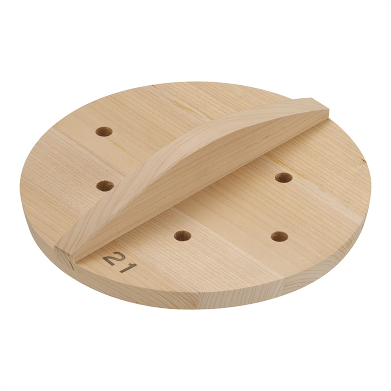 SA厚手サワラ穴明木蓋 21cm 1個(ご注文単位1個)【直送品】