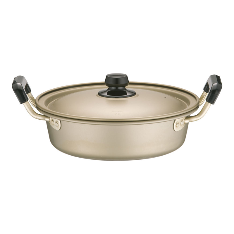 アカオ　しゅう酸　実用鍋　浅型（硬質） 20cm 1袋（ご注文単位1袋）【直送品】