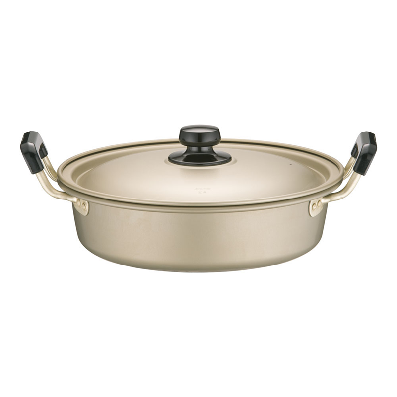 >アカオ しゅう酸 実用鍋 浅型(硬質) 24cm 1袋(ご注文単位1袋)【直送品】
