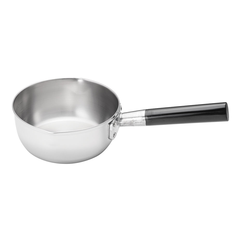 18-10三層鋼プラ柄雪平鍋（目盛付） 16cm 1箱（ご注文単位1箱）【直送品】