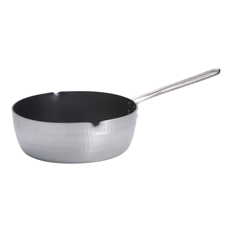 TKG共柄厚板 アルミテフロン雪平鍋 24cm 1袋(ご注文単位1袋)【直送品】