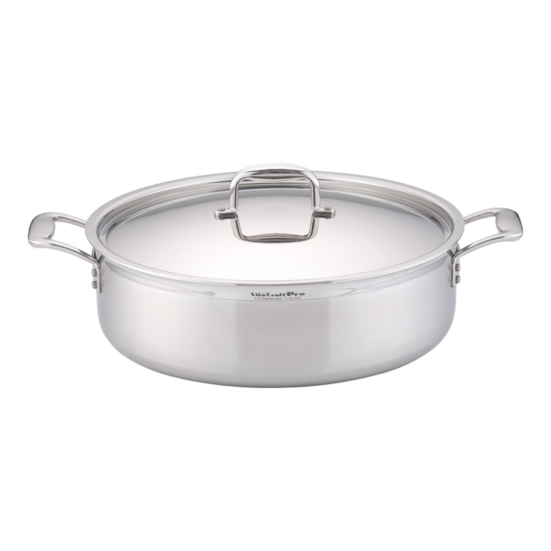ステンレス　ビタクラフト・プロ　外輪鍋 （蓋付）40cm　№0238 1箱（ご注文単位1箱）【直送品】