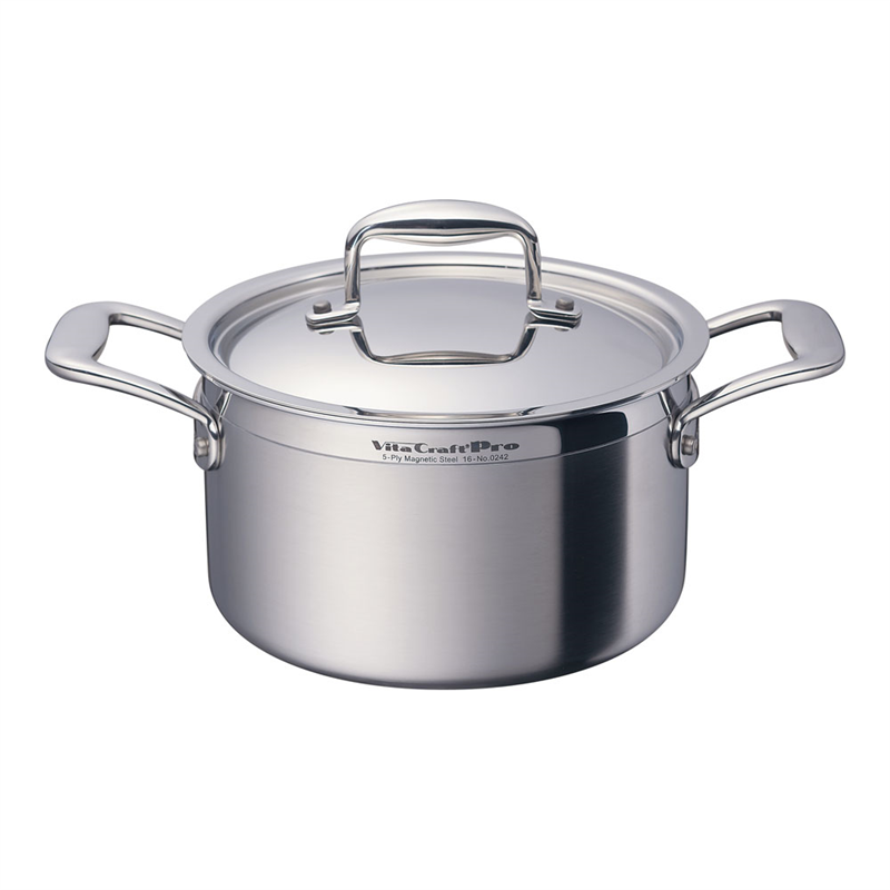 ステンレス ビタクラフト・プロ 両手鍋 18cm №0241 1箱(ご注文単位1箱)【直送品】