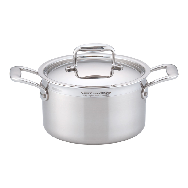 ステンレス ビタクラフト・プロ 両手鍋 20cm №0242 1箱(ご注文単位1箱)【直送品】