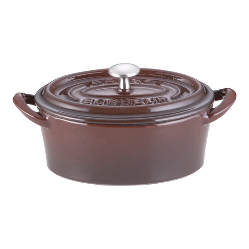 ボン・ボネール　ココットオーバル 11cm　ブラウン 1箱（ご注文単位1箱）【直送品】