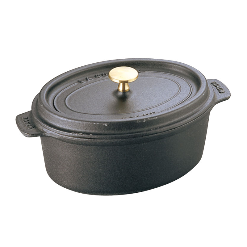 ストウブ　ピコ・ココット　オーバル 17cm　黒　40509-482 1箱（ご注文単位1箱）【直送品】