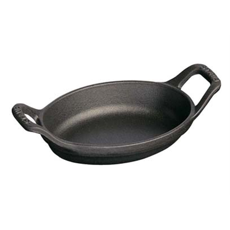 ストウブ　ミニ・オーバルディッシュ 40509-546　黒 1箱（ご注文単位1箱）【直送品】