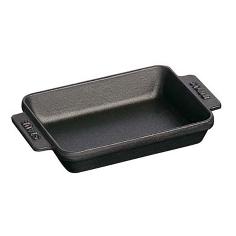 ミニ・レクタンギュラー　ディッシュ 40509-548　黒 1箱（ご注文単位1箱）【直送品】