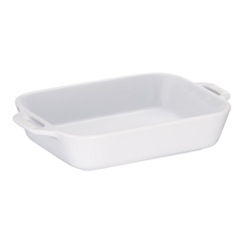 ストウブ　レクタンギュラーディッシュ27 40508-593　ホワイト 1箱（ご注文単位1箱）【直送品】