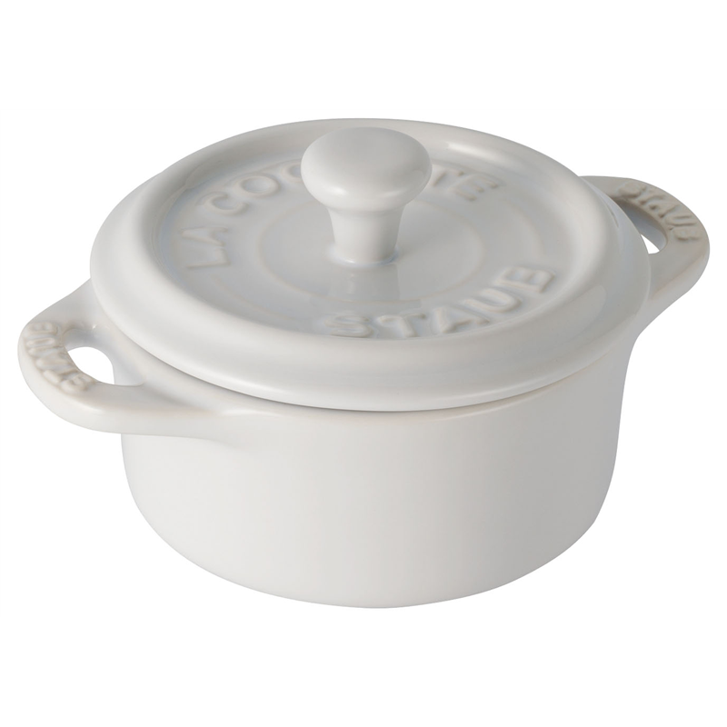 ストウブ　セラミックラウンドミニココット 40511-083　ホワイト 1箱（ご注文単位1箱）【直送品】