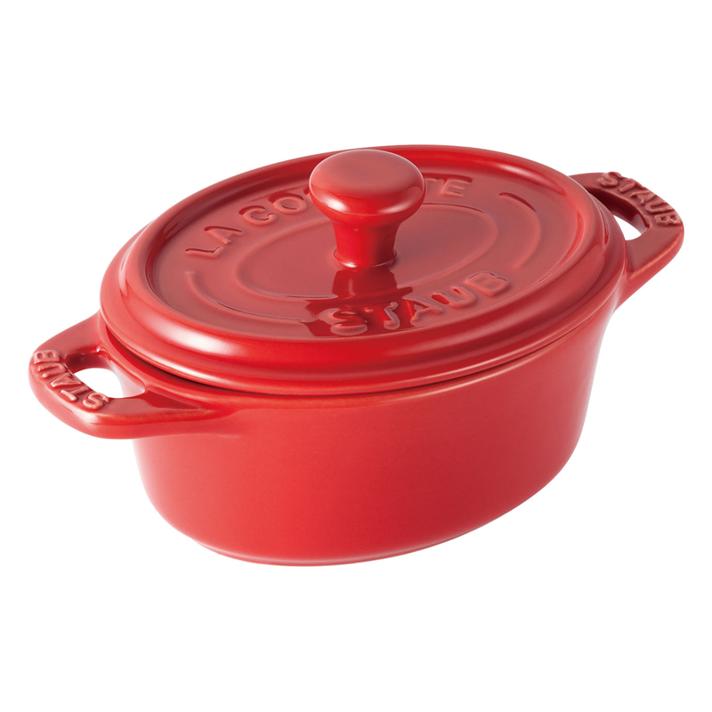 ストウブ　セラミックオーバルミニココット 40511-086　チェリー 1箱（ご注文単位1箱）【直送品】