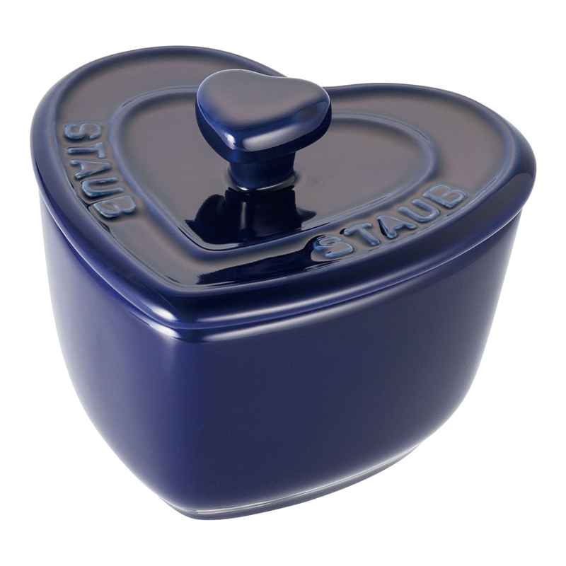ストウブ　EXミニハートココット2ヶ組 40511-094　ブルー 1箱（ご注文単位1箱）【直送品】