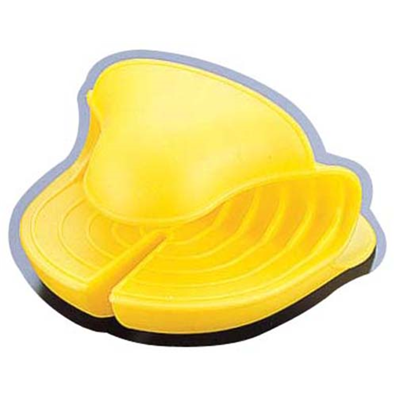 シリコンハーフミトン　0002-599 イエロー（片手） 1袋（ご注文単位1袋）【直送品】