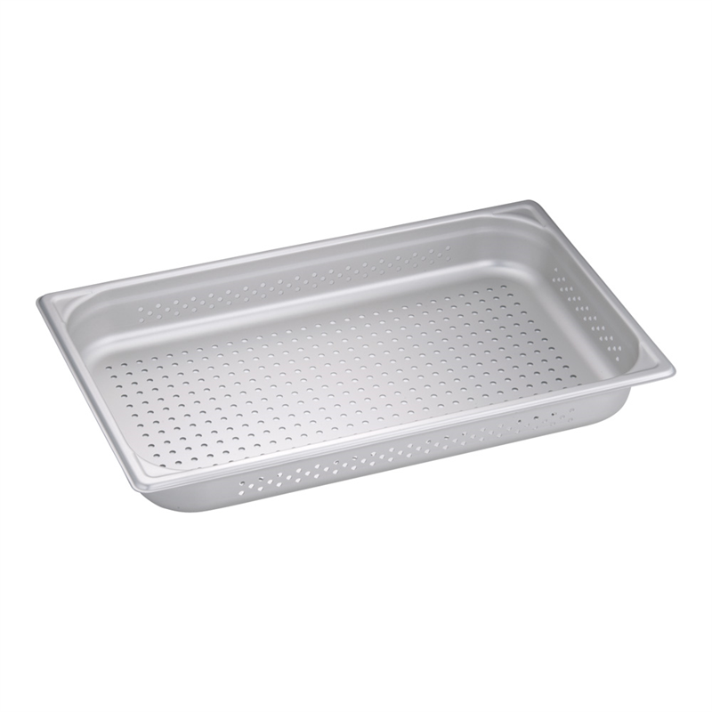 アルミ 穴明ホテルパン(硫酸アルマイト) 1/1×65mm マイスター 1袋(ご注文単位1袋)【直送品】