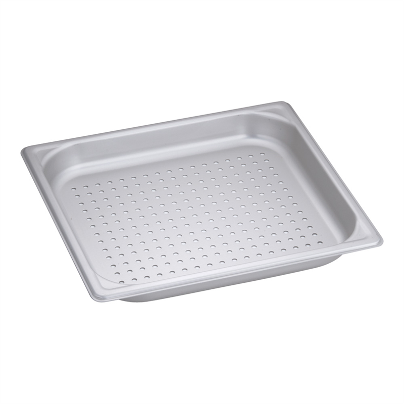 アルミ 穴明ホテルパン(硫酸アルマイト) 2/3×40mm マイスター 1袋(ご注文単位1袋)【直送品】