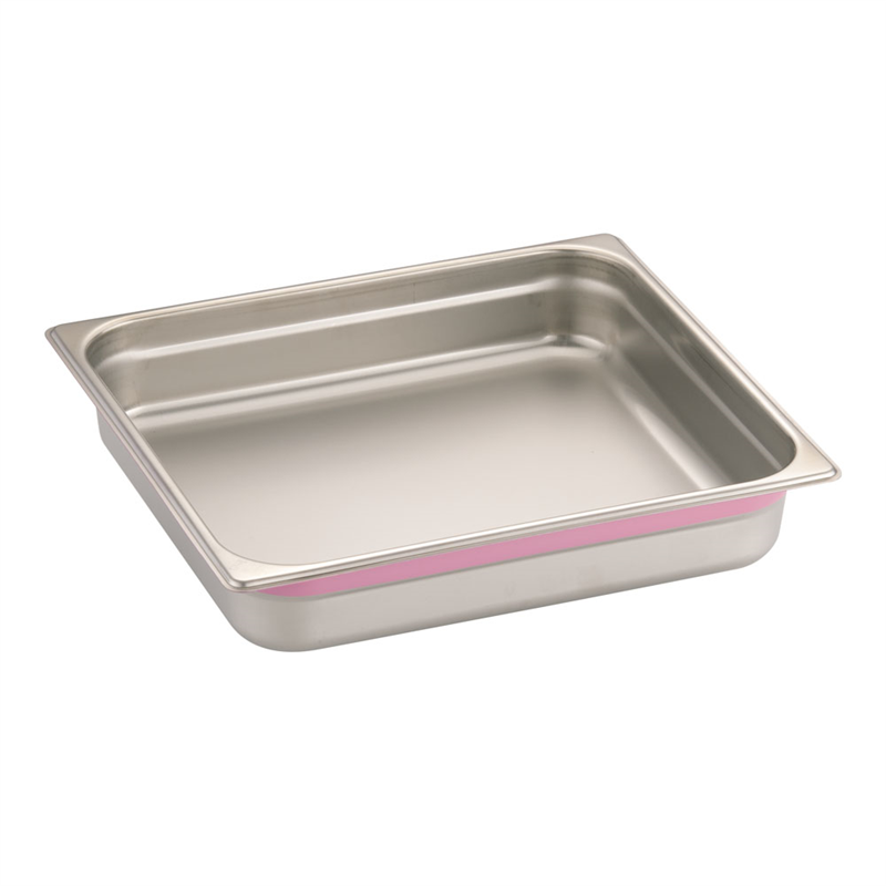 DO-EN18-8カラーラインGNパン 2/3 65mm ピンク 1袋(ご注文単位1袋)【直送品】