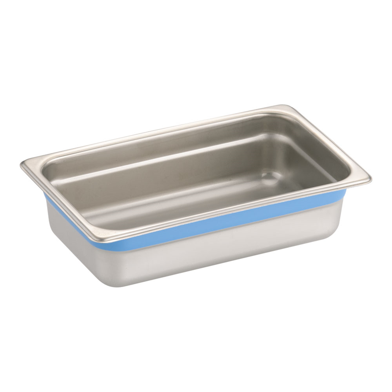 DO-EN18-8カラーラインGNパン 1/4 65mm ブルー 1袋(ご注文単位1袋)【直送品】