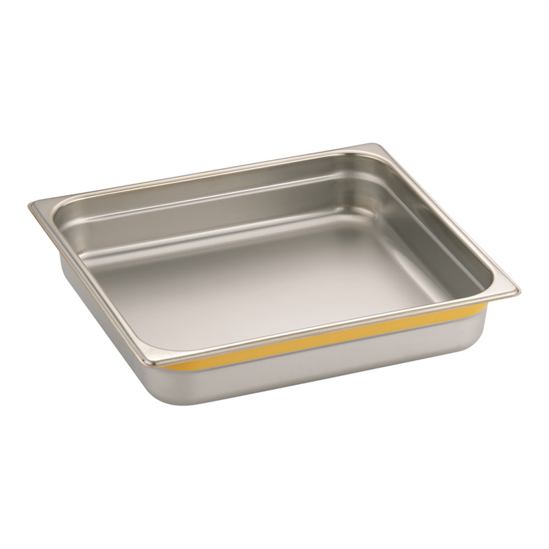 DO-EN18-8カラーラインGNパン 2/3 65mm イエロー 1袋(ご注文単位1袋)【直送品】