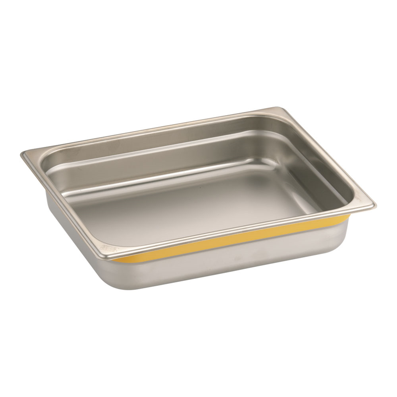 DO-EN18-8カラーラインGNパン 1/2 65mm イエロー 1袋(ご注文単位1袋)【直送品】