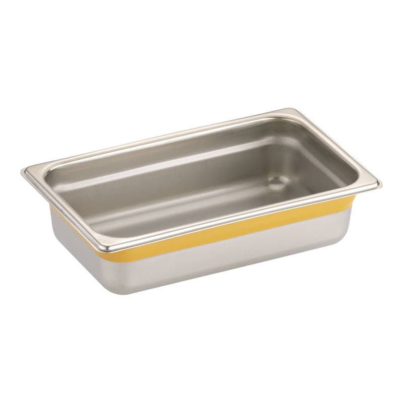 DO-EN18-8カラーラインGNパン 1/4 65mm イエロー 1袋(ご注文単位1袋)【直送品】