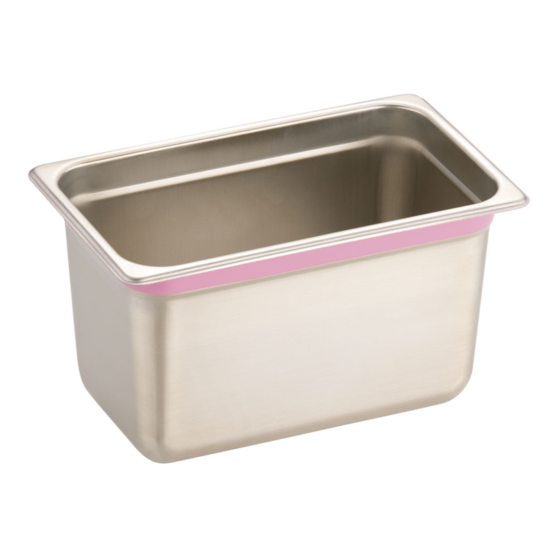 DO-EN18-8カラーラインGNパン 1/4 150mm ピンク 1袋(ご注文単位1袋)【直送品】