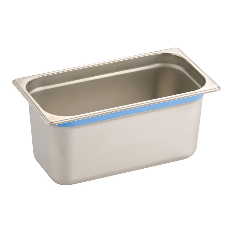 DO-EN18-8カラーラインGNパン 1/3 150mm ブルー 1袋(ご注文単位1袋)【直送品】