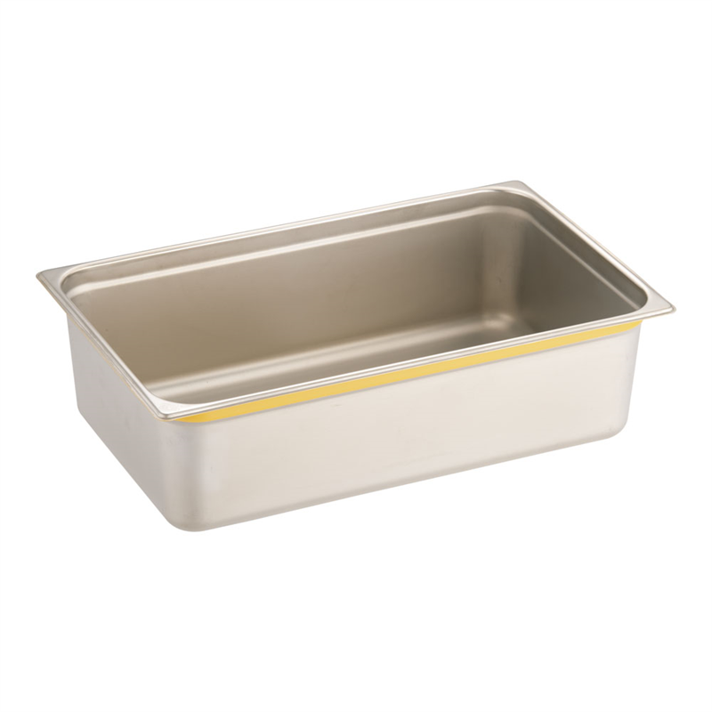 DO-EN18-8カラーラインGNパン 1/1 150mm イエロー 1袋(ご注文単位1袋)【直送品】