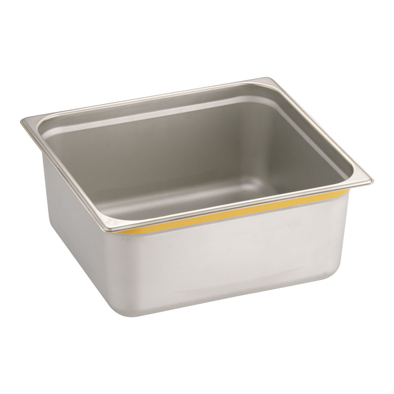 DO-EN18-8カラーラインGNパン 2/3 150mm イエロー 1袋(ご注文単位1袋)【直送品】