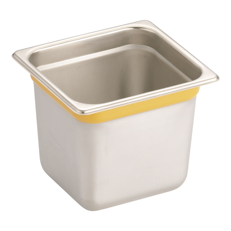 DO-EN18-8カラーラインGNパン 1/6 150mm イエロー 1袋(ご注文単位1袋)【直送品】