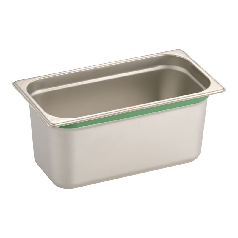 DO-EN18-8カラーラインGNパン 1/3 150mm グリーン 1袋(ご注文単位1袋)【直送品】