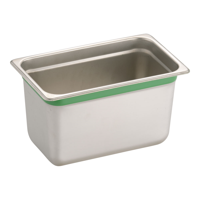 DO-EN18-8カラーラインGNパン 1/4 150mm グリーン 1袋(ご注文単位1袋)【直送品】