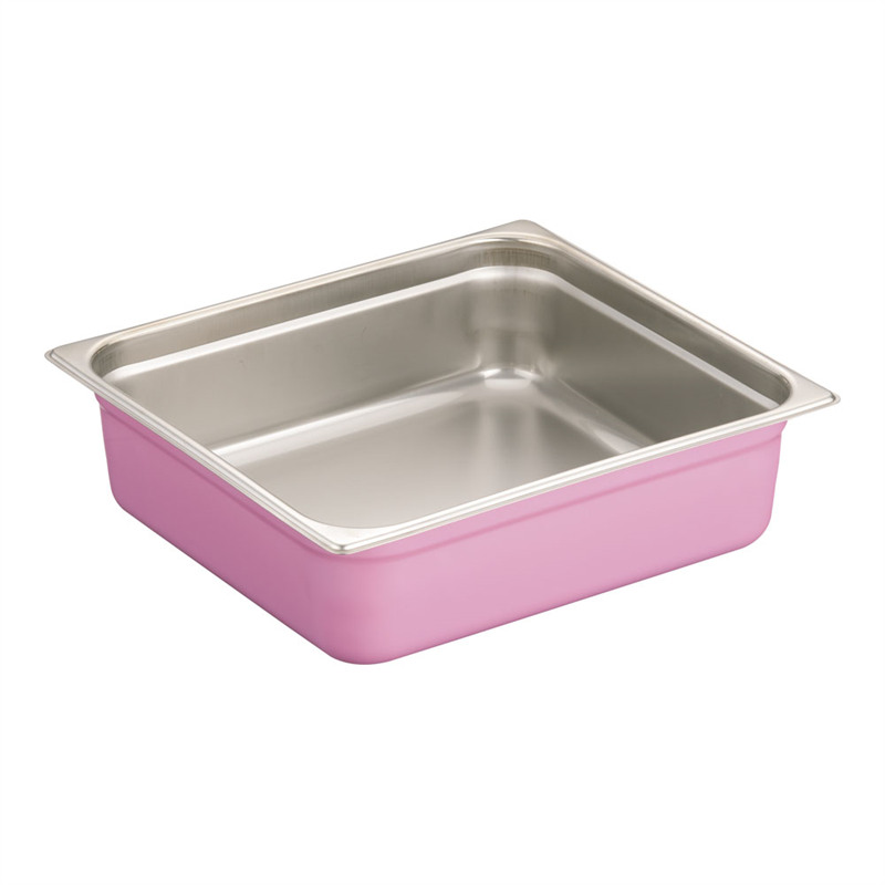 DO-EN18-8カラーGNパン 2/3 100mm ピンク 1袋(ご注文単位1袋)【直送品】