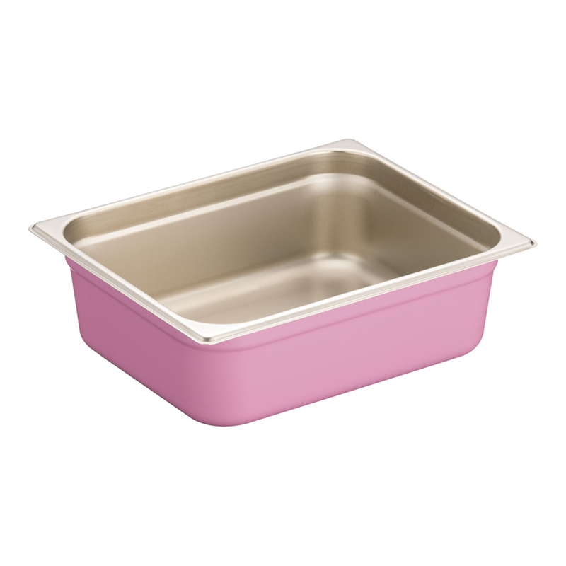 DO-EN18-8カラーGNパン 1/2 100mm ピンク 1袋(ご注文単位1袋)【直送品】