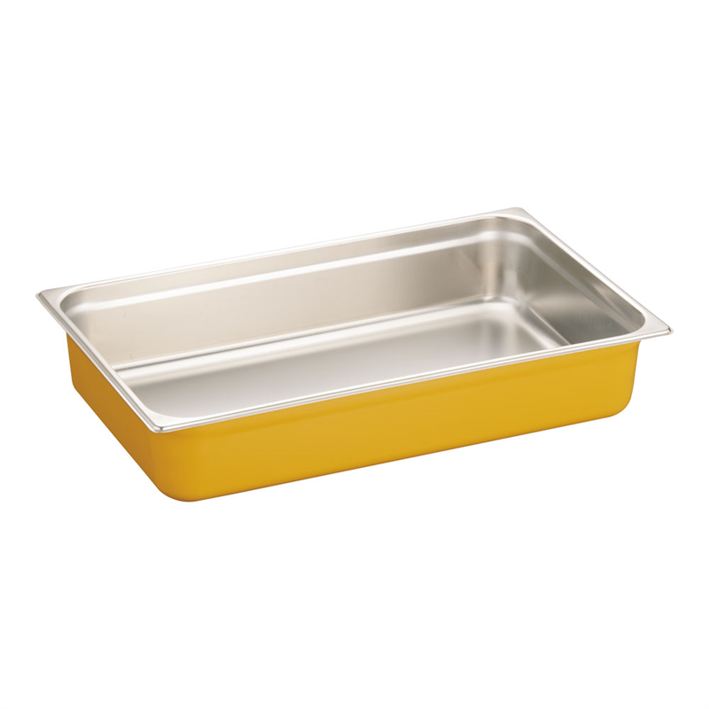 DO-EN18-8カラーGNパン 1/1 100mm イエロー 1袋(ご注文単位1袋)【直送品】