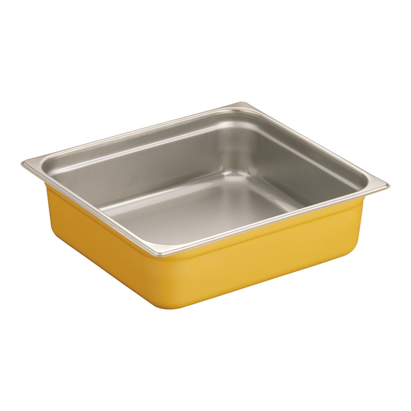 DO-EN18-8カラーGNパン 2/3 100mm イエロー 1袋(ご注文単位1袋)【直送品】