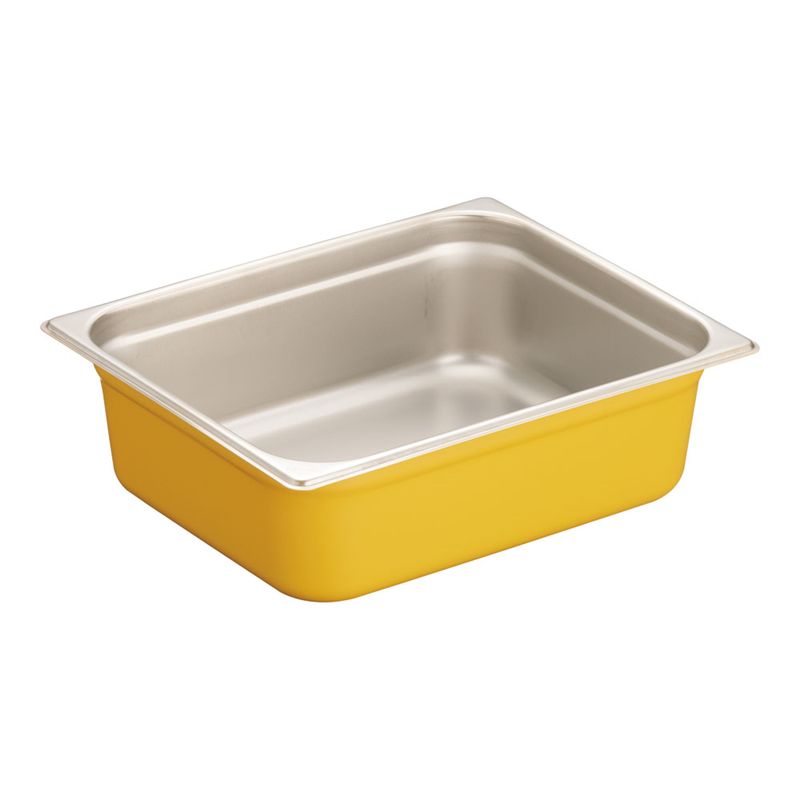 DO-EN18-8カラーGNパン 1/2 100mm イエロー 1袋(ご注文単位1袋)【直送品】