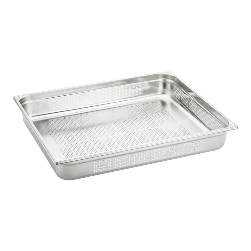 ブウジャー ステンレス 穴明きホテルパン 7404.10 2/1×100mm 1袋(ご注文単位1袋)【直送品】