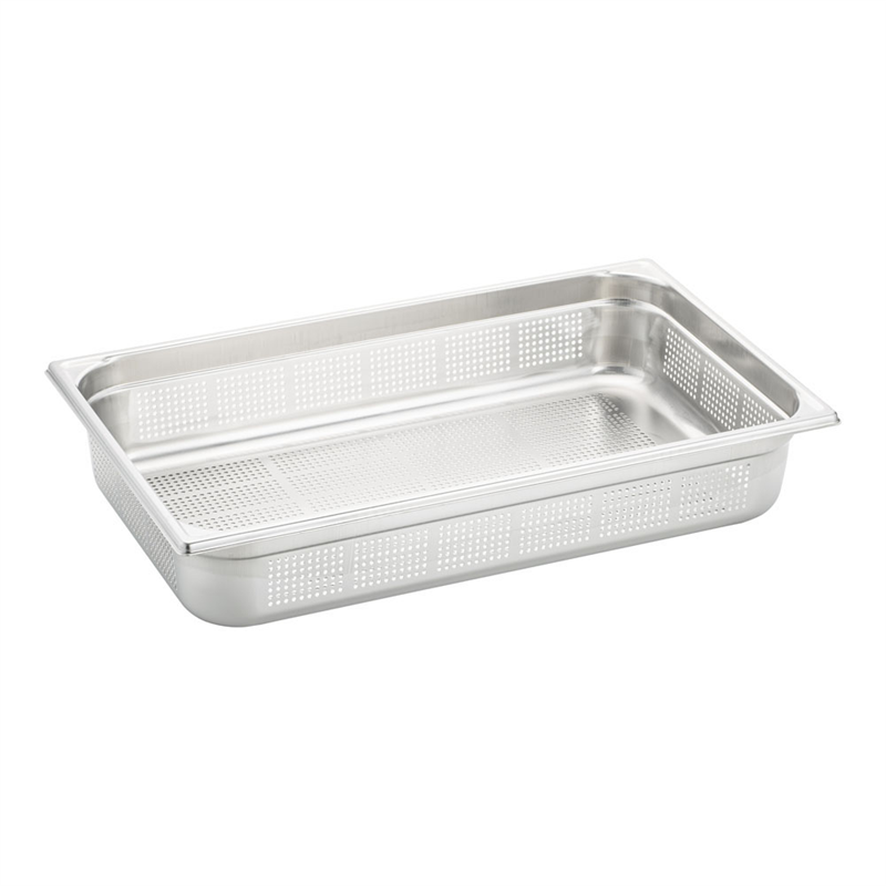 ブウジャー ステンレス 穴明きホテルパン 7414.10 1/1×100mm 1袋(ご注文単位1袋)【直送品】