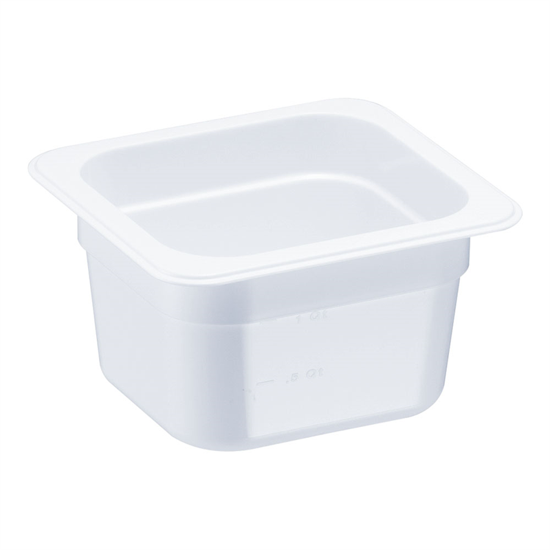 TRトライタン フードパン ホワイト 1/6×100mm 8492WH 1個(ご注文単位1個)【直送品】