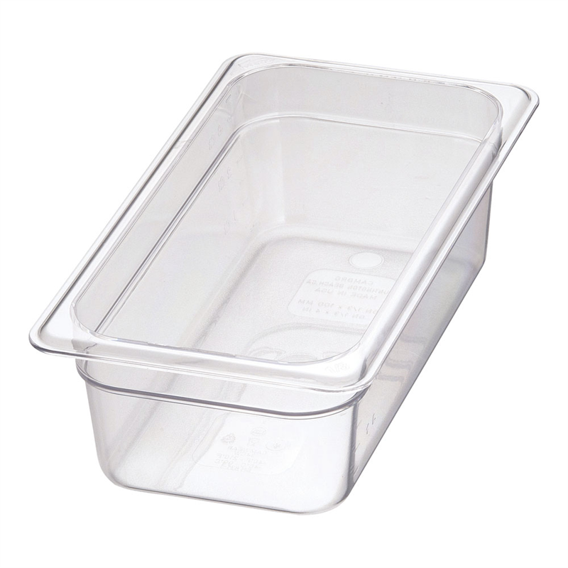 キャンブロ・フードパン 34CW 1/3 100mmクリアー 1個(ご注文単位1個)【直送品】