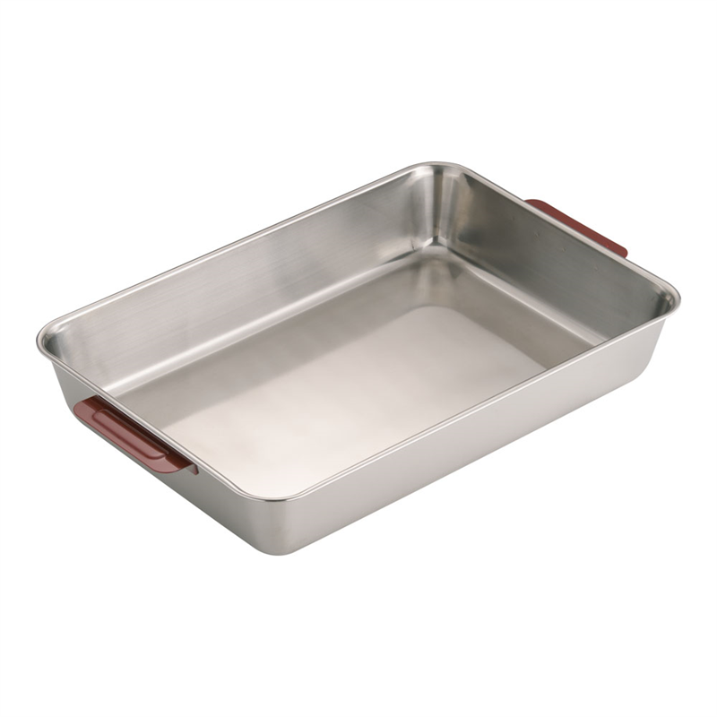 18-8 カラーハンドル角バット 6枚取 レッド 1袋(ご注文単位1袋)【直送品】