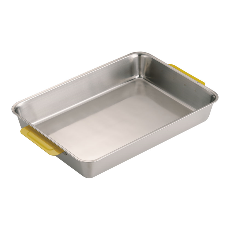 18-8 カラーハンドル角バット 8枚取 イエロー 1袋(ご注文単位1袋)【直送品】