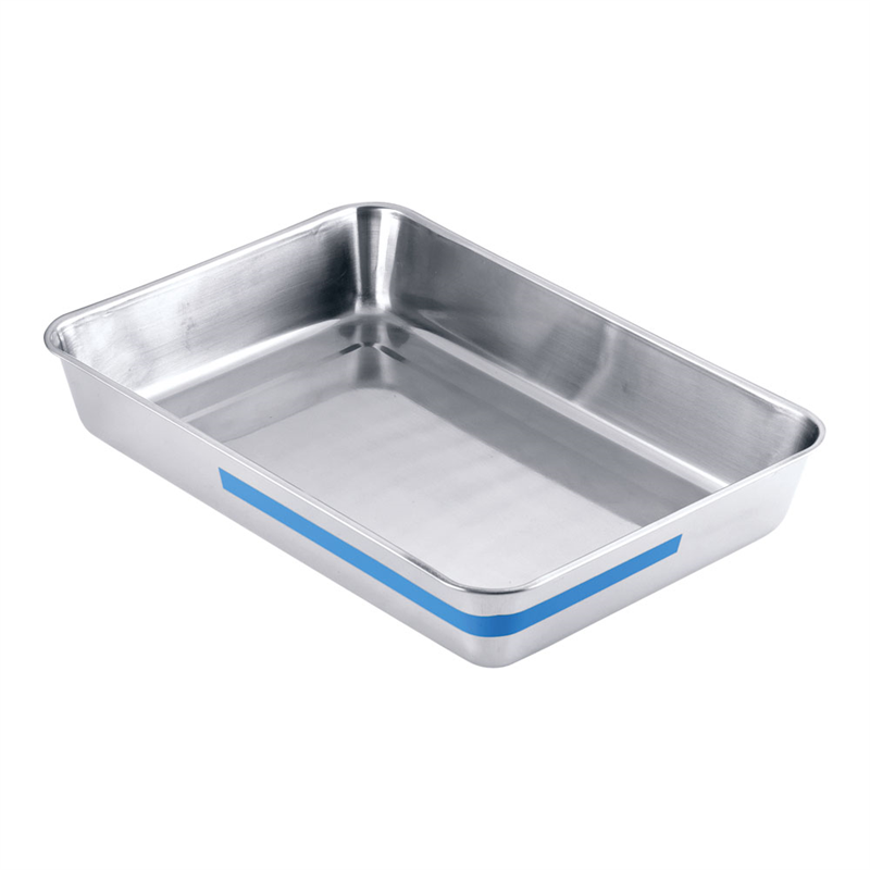 TKGステンレス　カラーライン角バット 6枚取　ブルー 1袋（ご注文単位1袋）【直送品】