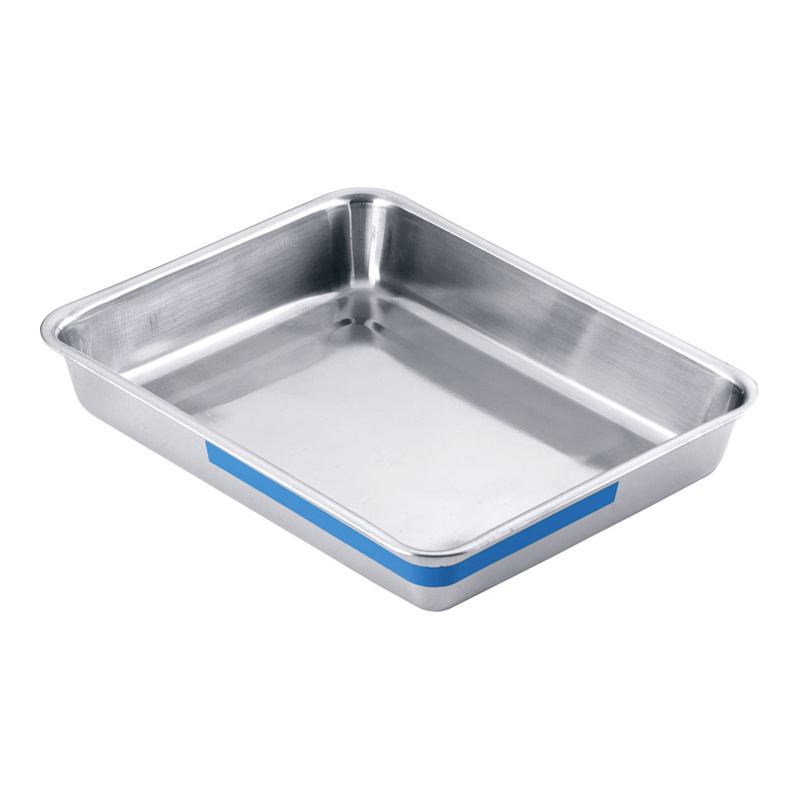 TKGステンレス　カラーライン角バット 12枚取　ブルー 1袋（ご注文単位1袋）【直送品】