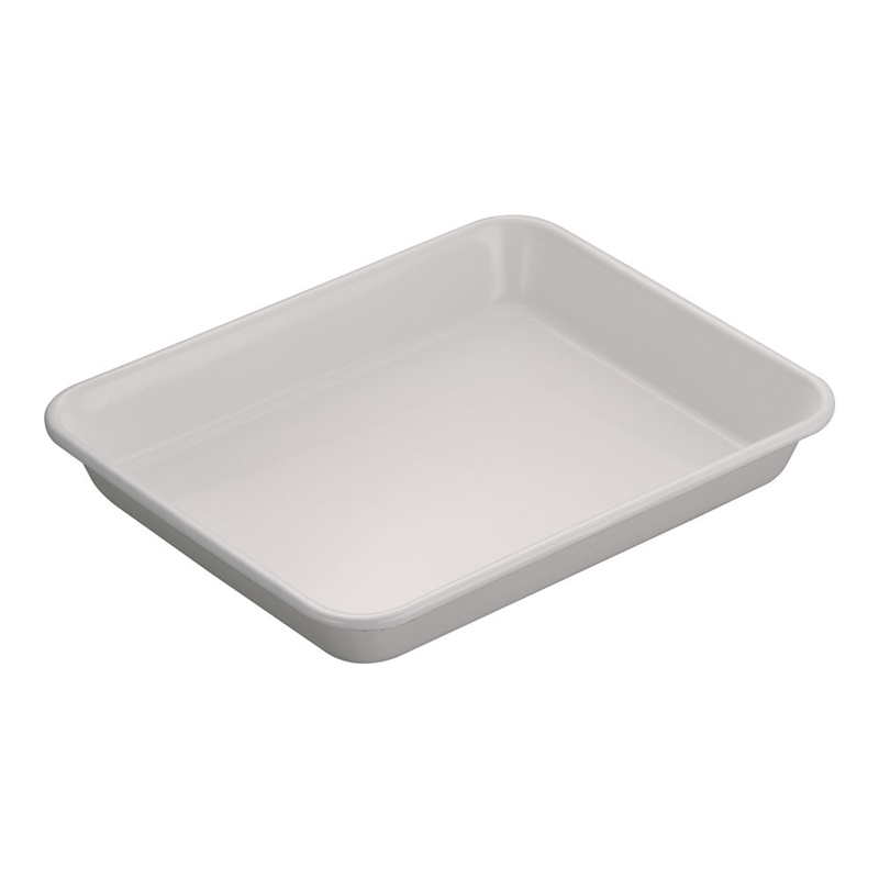 ホーロー角バット　ホワイト 15枚取 1個（ご注文単位1個）【直送品】