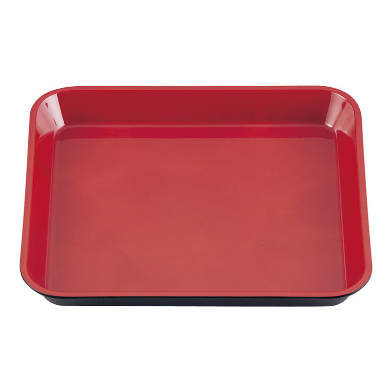 メラミン　（大）デリカバット　黒内朱 1-121-7　尺0寸 1袋（ご注文単位1袋）【直送品】