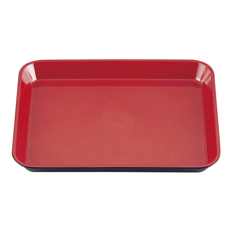 メラミン　（大）デリカバット　黒内朱 1-121-8　尺1.5寸 1袋（ご注文単位1袋）【直送品】