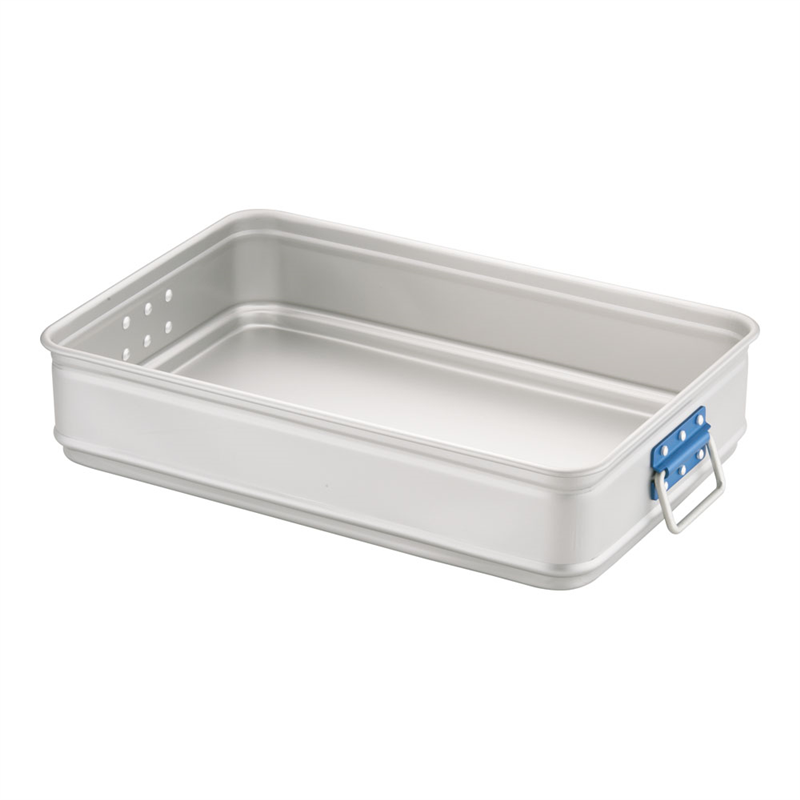 アルミ　カラーハンドル番重　大　110 青 1袋（ご注文単位1袋）【直送品】