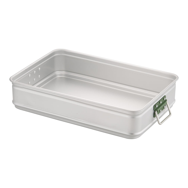 アルミ　カラーハンドル番重　大　110 緑 1袋（ご注文単位1袋）【直送品】