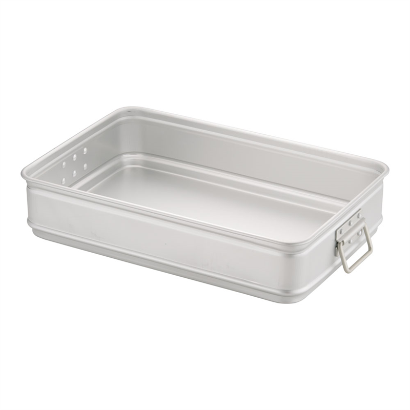 アルミ　カラーハンドル番重　大　110 銀 1袋（ご注文単位1袋）【直送品】